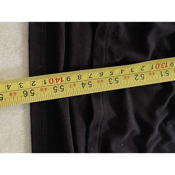 Eloquii Womens Plus Size 28 Black Dress Cotton Sheath Maxi Short Sleeve Stretch - Picture 12 of 12